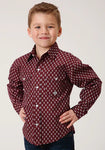 Roper Boy's L/S Wine Shirt