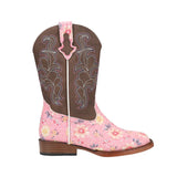 CLEARANCE Roper Girls Little Kids Glitter Pink Flower Boots