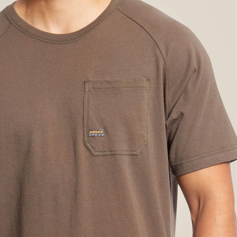 Ariat Men's Rebar Cotton Strong Moss S/S Shirt