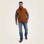 Ariat Men's Logo 2.0 Softshell Chestnut Vest