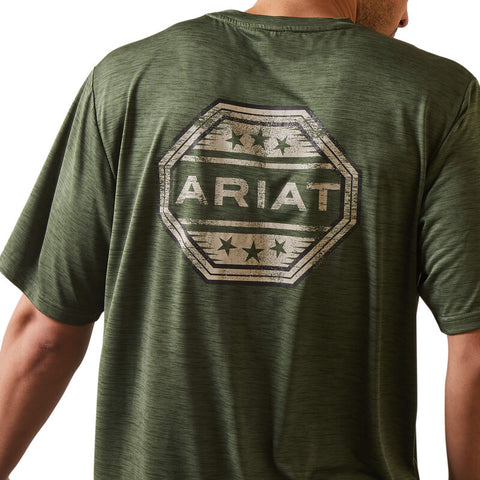 Ariat Men's Charger Stamp Kombu Green T-Shirt