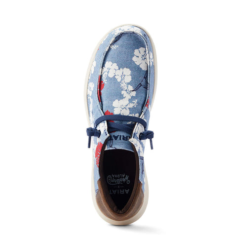 Ariat Men's Hilo Western Aloha Red, White, & Blue Shoes
