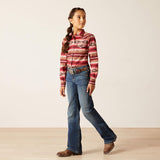 Ariat Girls Blushing Serape Print Shirt