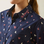 Ariat Women's Team Kirby Love Print Shirt