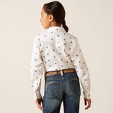 Ariat Girls Thunderbird White Shirt