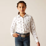 Ariat Girls Thunderbird White Shirt