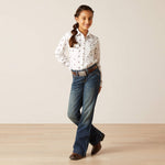 Ariat Girls Thunderbird White Shirt