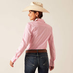 Ariat Women's Wrinkle Resist Kirby LS Camelia Rose Stripe Shirt