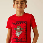 Ariat Boys Wanted Red T-Shirt