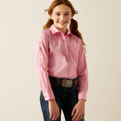 Ariat Youth Team Kirby Prism Pink Shirt