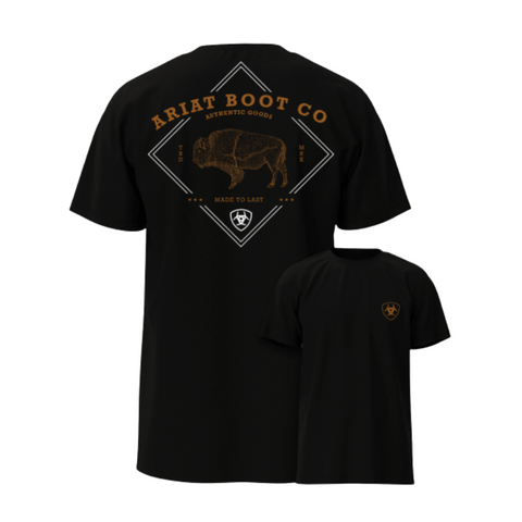 Ariat Men's Xray Bison Black T-Shirt