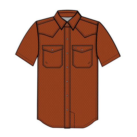 Ariat Men's VentTEK Fitted Western  Chili Oil Shirt