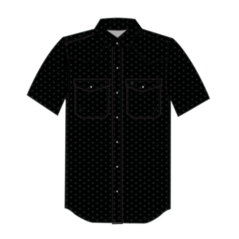 Ariat Men's VentTEK Fitted Western  Black Shirt