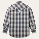 Stetson Men's Plaid Ombre Gray Shirt