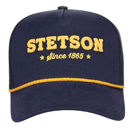 Stetson Men's Since 1865 Chain Stitch Blue Cap