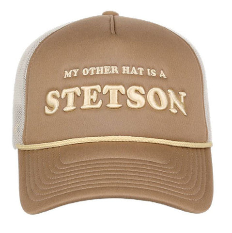 Stetson Men's My Other Hat Is Stetson Tan Cap