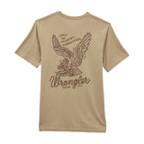Wrangler Men's Graphic Short Sleeve Trench Coat Heather T-Shirt