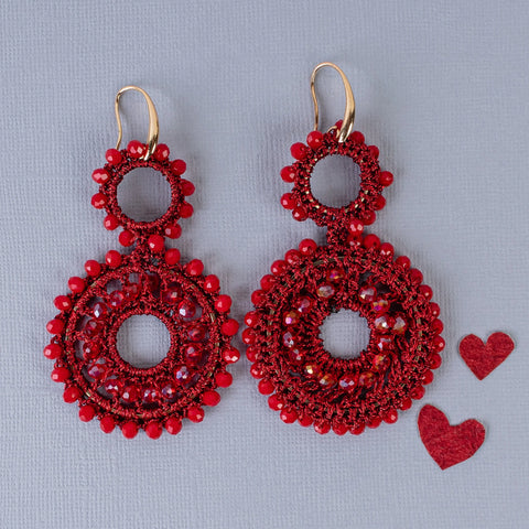 For you Jewelry Women's Red Earrings