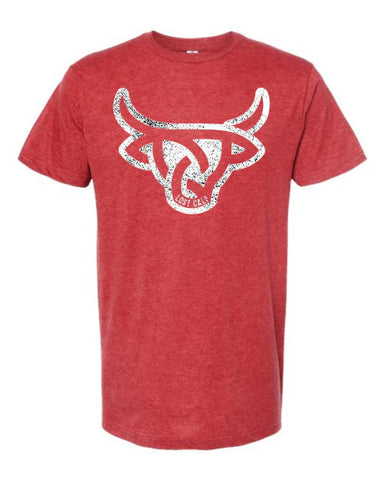 Lost Calf Men's Angus Tee Heather Red T-Shirt