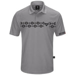 Lost Calf Men's Aztec Light Grey Polo