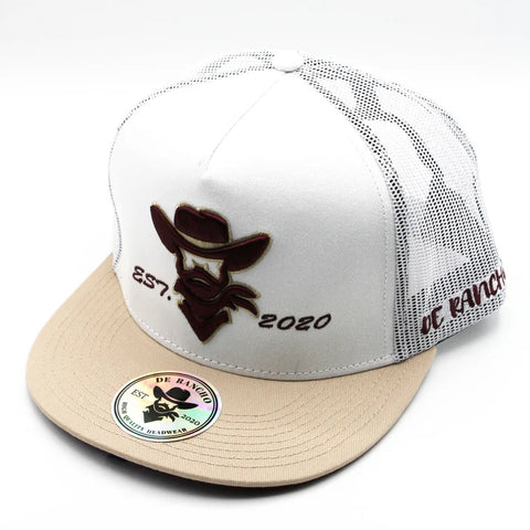 De Rancho Cream Burgundy Cap