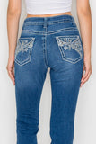 L.A. Girl Bootcut Stones Dark Blue Jean