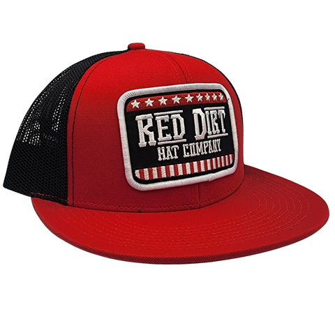 Red Dirt Youth Stars and Stripes Red Black Cap