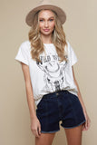 Saints & Hearts Women's Wild West Ivory T-Shirt