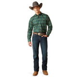 Ariat Men's Emmanuel Snap LS Blue Indigo Shirt