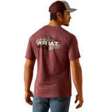 Ariat Men's Quadrant Burgundy Heather T-Shirt