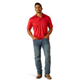 Ariat Men's Charger 2.0 Haute Red Polo