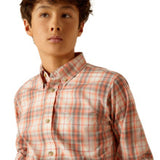 Ariat Boy's Pro Knox Coral Shirt