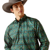 Ariat Men's Emmanuel Snap LS Blue Indigo Shirt