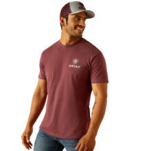 Ariat Men's Quadrant Burgundy Heather T-Shirt