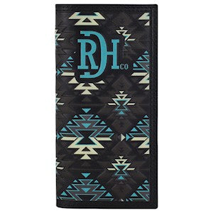 Red Dirt Black Turquoise Rodeo Wallet
