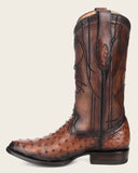 Cuadra Men's Ostrich Semi Oval Boots