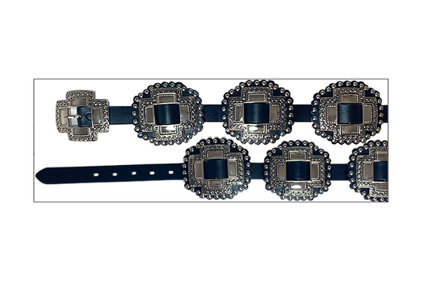 ROPER Women\'s Black Cross Concho Belt Roper Women main image 4