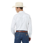 Wrangler Men's Painted Desert Basic Western White Shirt