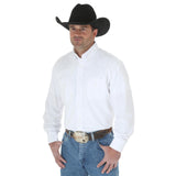 Wrangler Men's Painted Desert Basic Western White Shirt