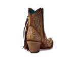 Circle G Women's Brown Fringe Ankle Boots