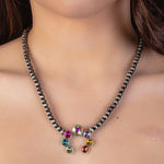 Emma Jewelry Wms Crystal Rhinestone Multi Necklace 72884
