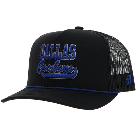Hooey Dallas Blue Logo Black Cap