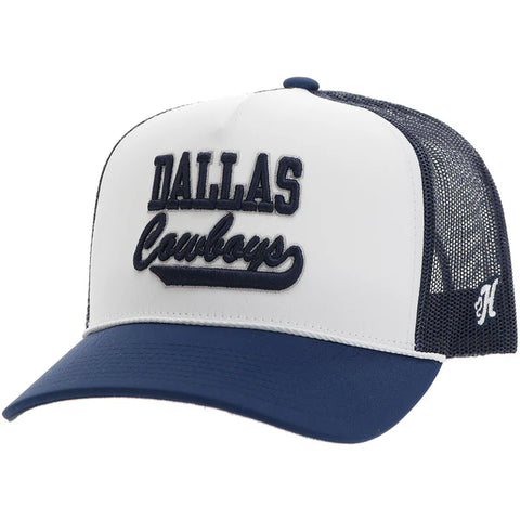 Hooey Dallas Cowboys White Navy Cap