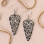 Emma Jewelry Women's Beaded Heart Earrings