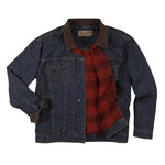 Wrangler Men's Blanket Lined Rustic Denim Jacket