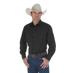 Wrangler Men's Sport Western Snap Black Shirt