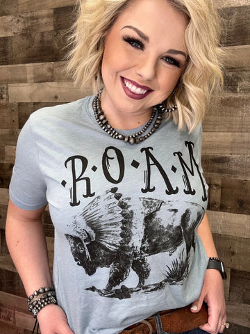 Texas True Threads Women's Roam Buffalo T-Shirt