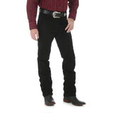 Wrangler Men's Cowboy Cut Silver Edition Slim Fit Black Jean