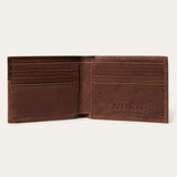 Stetson Men's Steer Head Brown Bifold Wallet