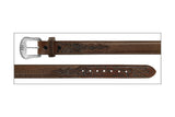 Stetson Men's Western Hazelnut Bison Belt